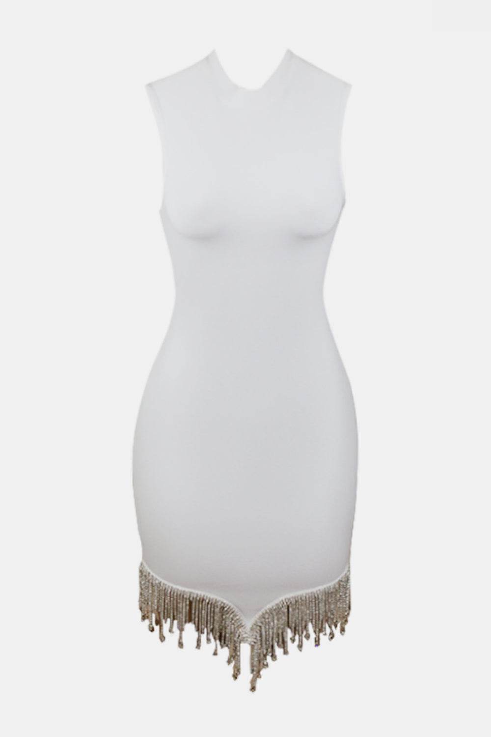 Rhinestone Tassel Hem Bodycon Dress White Trendsi 8aee372c80954bdabfbca3dc24203d68-Max