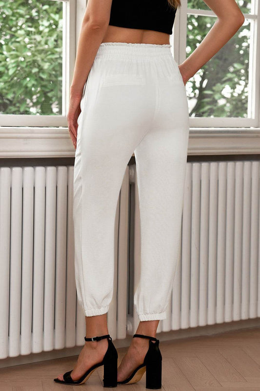 Drawstring Paperbag Waist Cropped Joggers Trendsi 8b1294c68a484075808240c097daad1e-Max