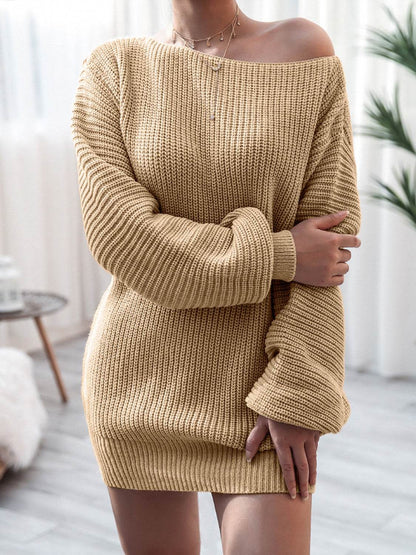 Rib-Knit Mini Sweater Dress Trendsi 8b826ac778da438bb45738c09c7c1af0-Max