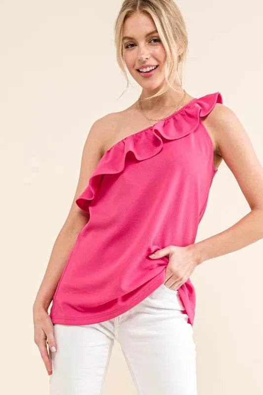 And The Why Ruffle One Shoulder Sleeveless Tank Top Trendsi 8bb0ef6fec6840de9515cf032bf82e53-Max-Origin