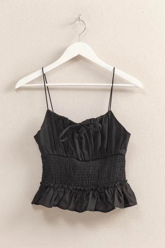 HYFVE Poplin Smocked Waist Summery Cami Top Trendsi 8bb51a1219774b678fc3167404a52322-Max-Origin