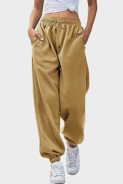 Elastic Waist Joggers with Pockets Trendsi 8bd40663-4d26-4225-a88a-c50ca5c85425-Max
