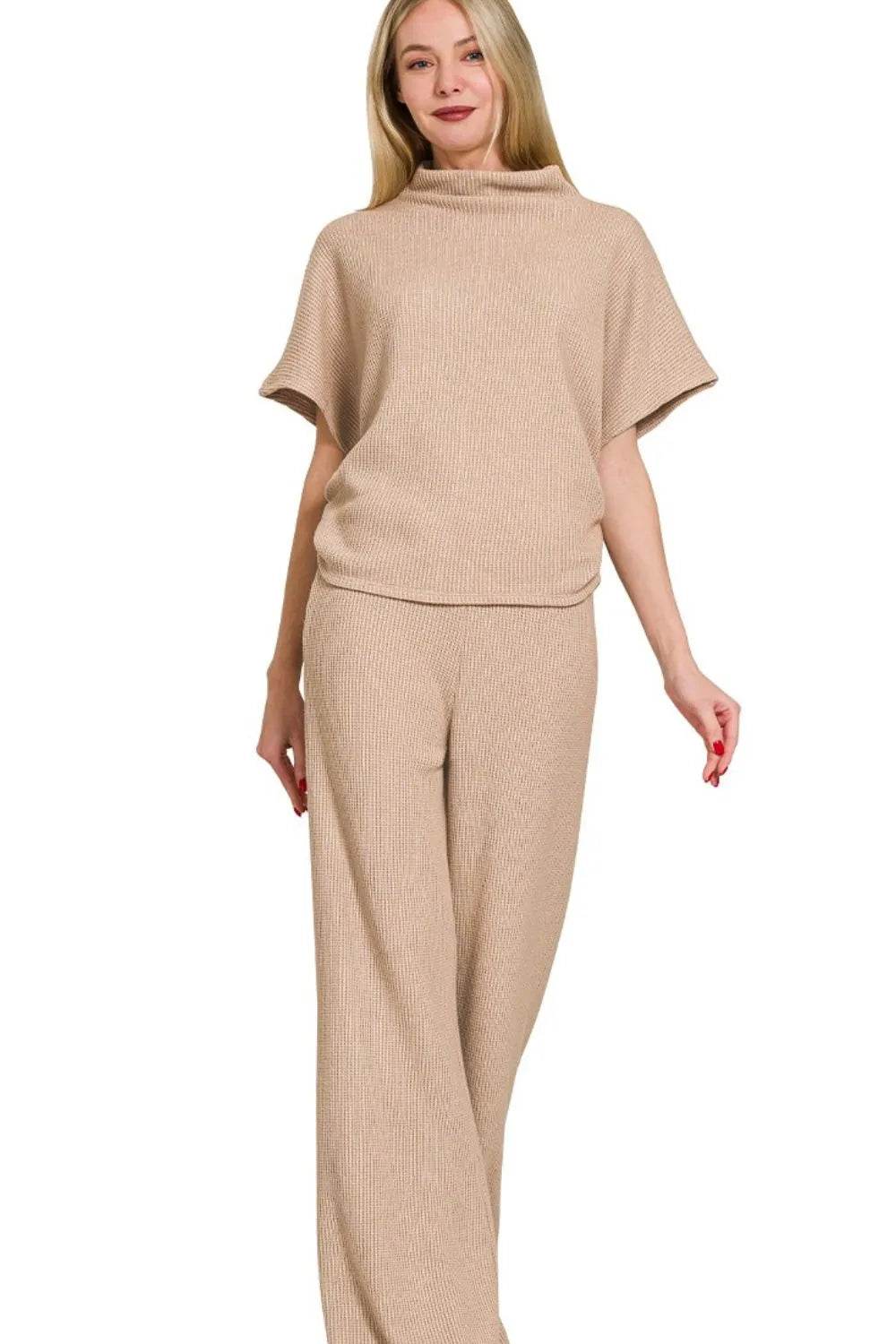 Zenana Sweater Mock Neck Top & Long Pants Set LT MOCHA Trendsi 8bddaf38-770f-4f60-ae48-9caa0e859a17-Max-Origin