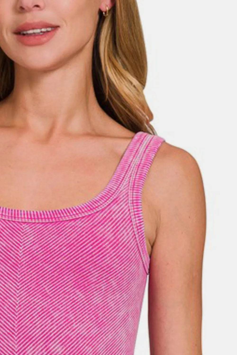 Zenana Ribbed Scoop Neck Tank Trendsi 8be9408b-5457-4650-9210-ab579a5e872b-Max