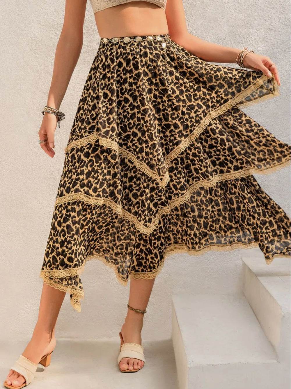 Lace Detail Layered Printed Skirt Trendsi 8be9979f-a9ab-4bf6-98b0-c2bfcaf44e83-Max