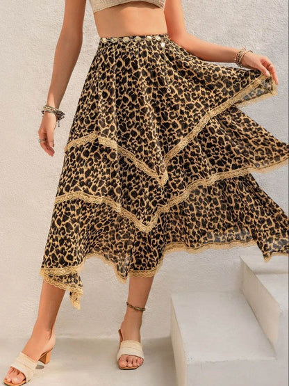 Lace Detail Layered Printed Skirt Trendsi 8be9979f-a9ab-4bf6-98b0-c2bfcaf44e83-Max