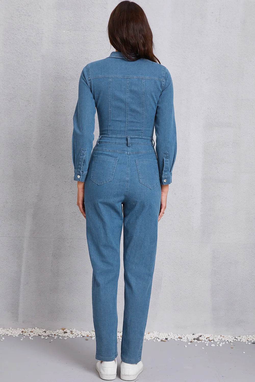 Snap Down Denim Jumpsuit with Pockets Trendsi 8c14233a-8d11-4f1c-ac40-14e9ac59e204-Max