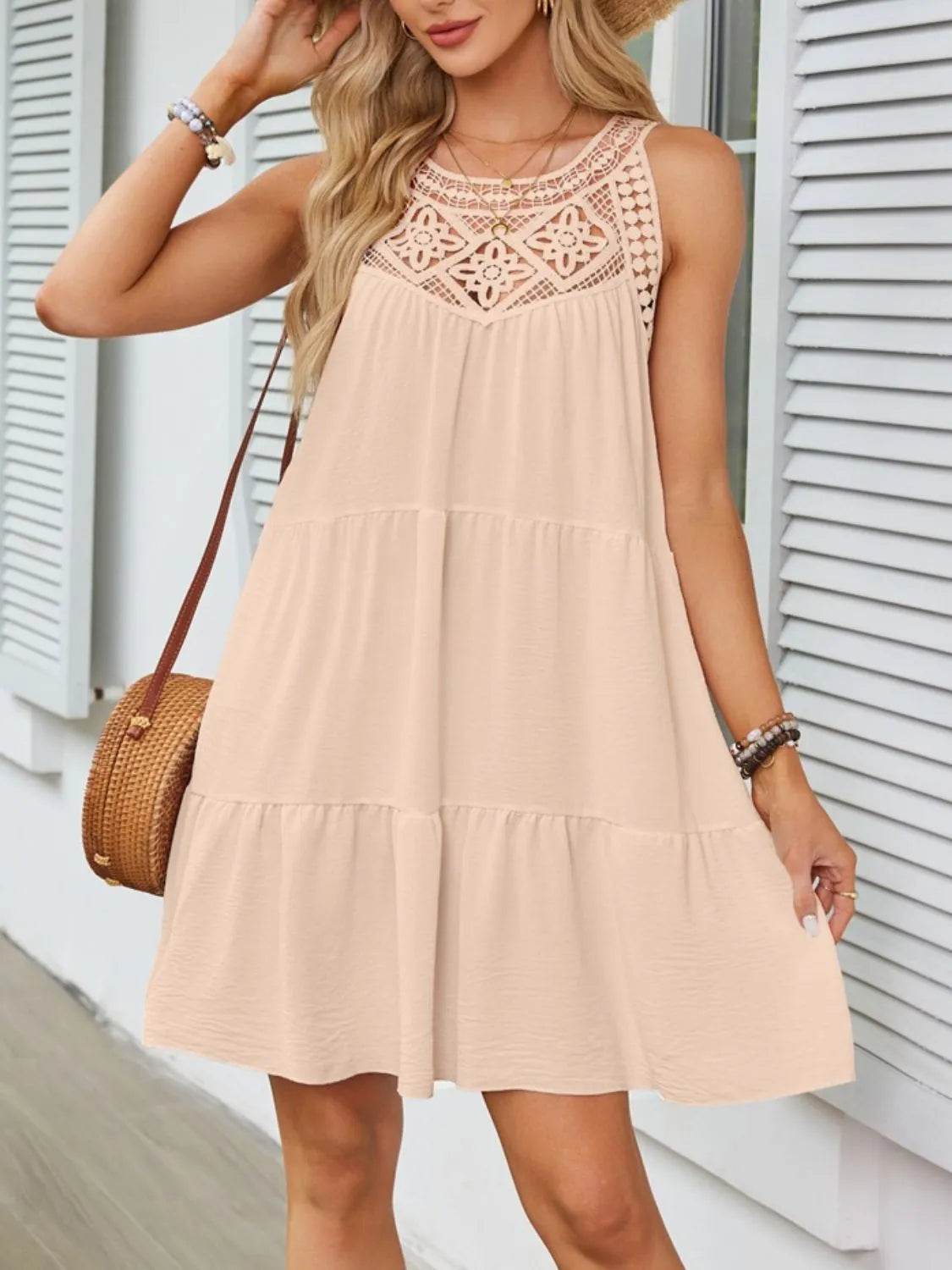 Ruffled Hem Lace Sleeveless Dress Trendsi 8c1dade5-96ac-40f2-a4a7-2939161348cc-Max-Origin