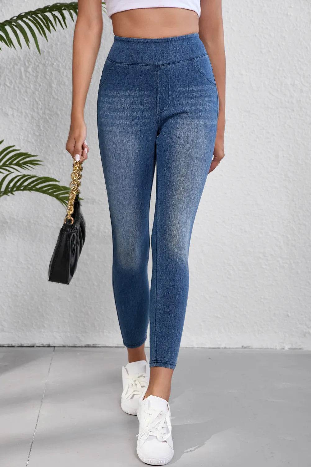High Waist Skinny Jeans Medium Trendsi 8c2b5372-6b26-454d-b712-32ec953a5b93-Max