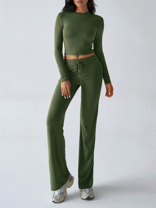 Round Neck Long Sleeve Top and Pants Set Army Green Trendsi 8c604c0e55114121995e252760bfcd90-Max-Origin