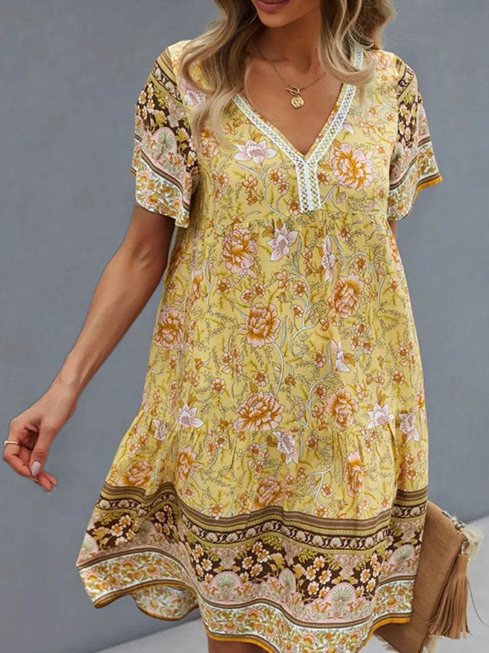 Floral Print V-Neck Summer Dress Trendsi 8c7b7edb-9169-44bc-8fbf-df3dc7f69370-Max