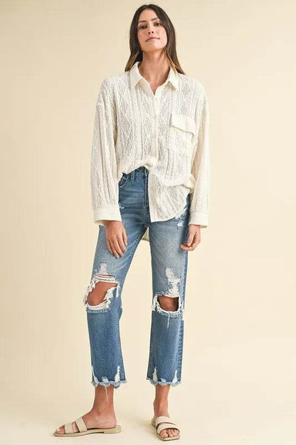 Annie Wear Distressed Raw Hem Cropped Jeans Trendsi 8c8bb025-f70d-4a4b-b886-906b2ff6c666-Max