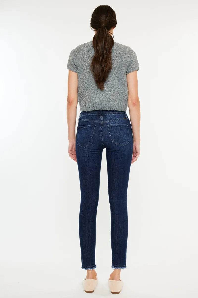 Kancan High-Rise Slim Fit Raw Hem Ankle Jeans Trendsi 8c9a29a1eced4d549fe193d8fca5af4b-Max-Origin