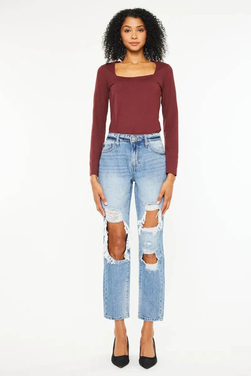 Kancan High Rise Distressed Boyfriend Jeans Trendsi 8cc822e9d9a34372bd99850b3b13bfb6-Max-Origin