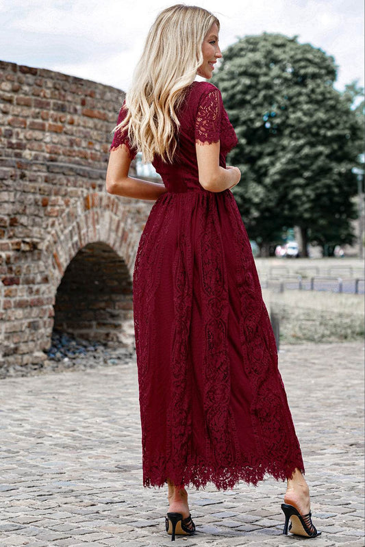 Scalloped Trim Lace Plunge Dress Trendsi 8ce9212c82ad42beb9b99be12bb351bf-Max
