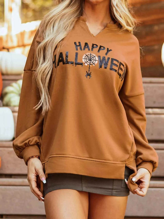 Happy Halloween Graphic Notched Long Sleeve Loose Top Terracotta Trendsi 8cf3369d77bb471ab173638e80e0c4ec-Max-Origin