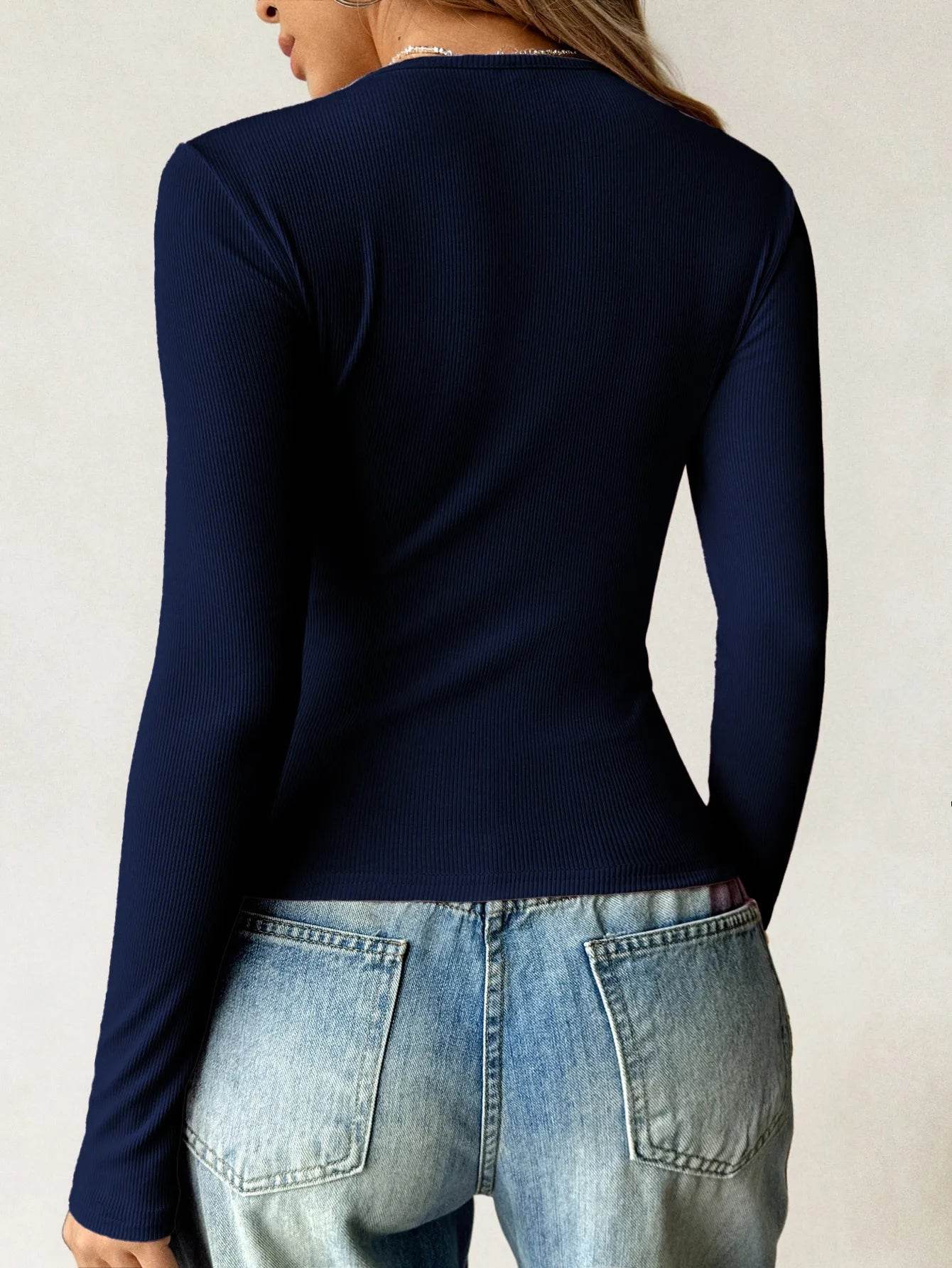 Ribbed Knit Long Sleeve T-Shirt Trendsi 8d18a7bd-0d4b-420f-944d-ca323ab15c86-Max-Origin