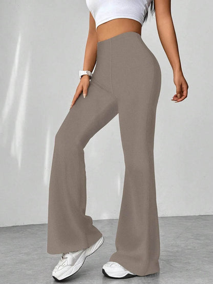 High Waisted Flare Pants Khaki Color Trendsi 8d1cd470-da64-4127-87aa-e1f358c0b9d7-Max-Origin