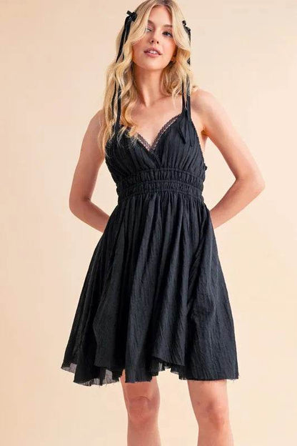 Aemi+Co Lace Detail Mini Cami Dress BLACK Trendsi 8d29c088dec5485c961aa940abdcefd2-Max-Origin