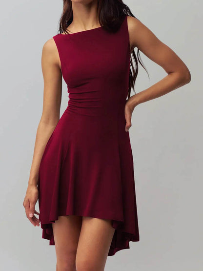 High-Low Round Neck Sleeveless Dress Burgundy Trendsi 8d2a061e-3471-4189-92d5-ae9036374806-Max-Origin