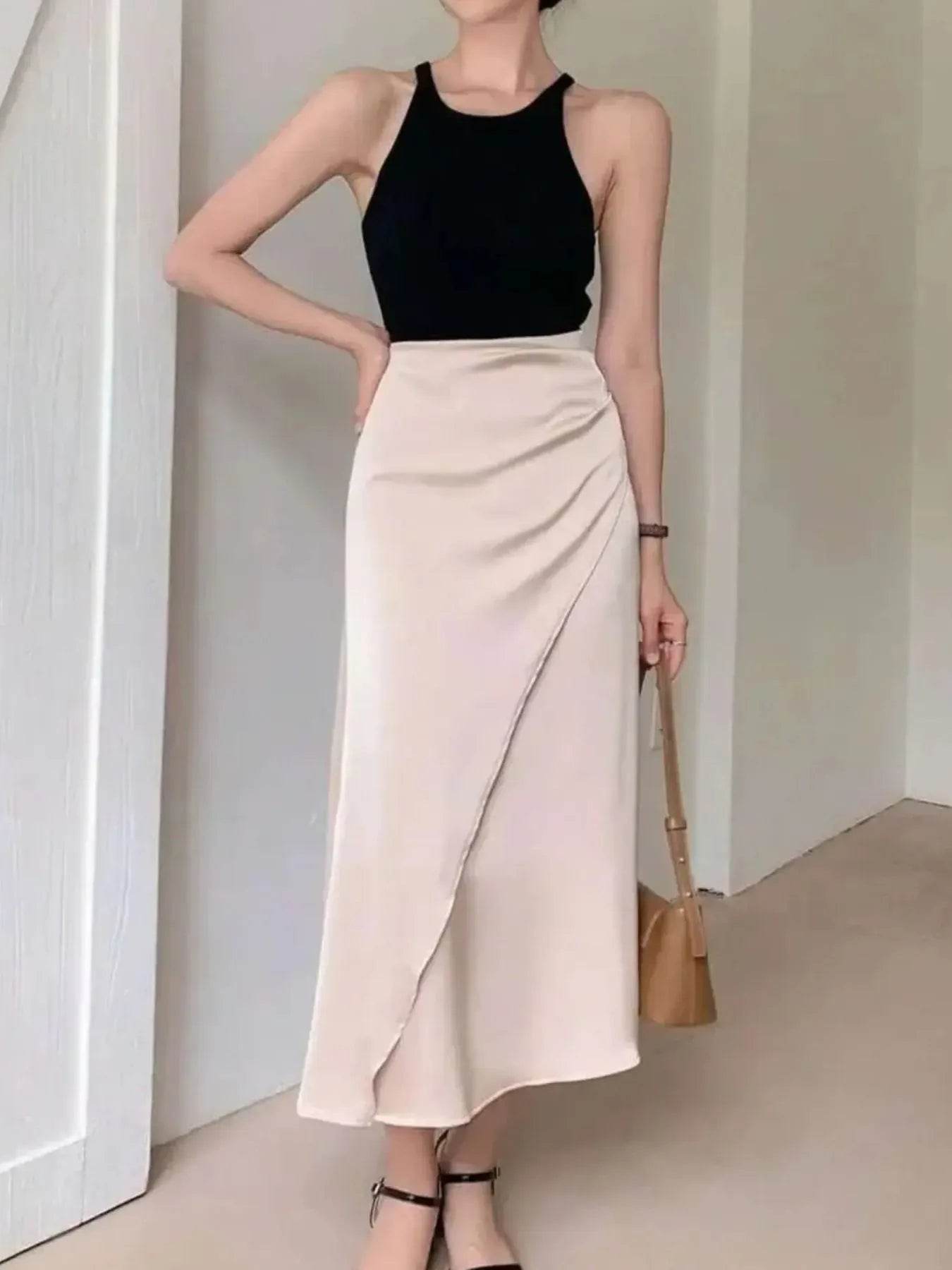 Asymmetric Wrap Midi Skirt with Fluted Hem Trendsi 8d346e66-2d2b-429c-83c5-3b2236bac233-Max-Origin