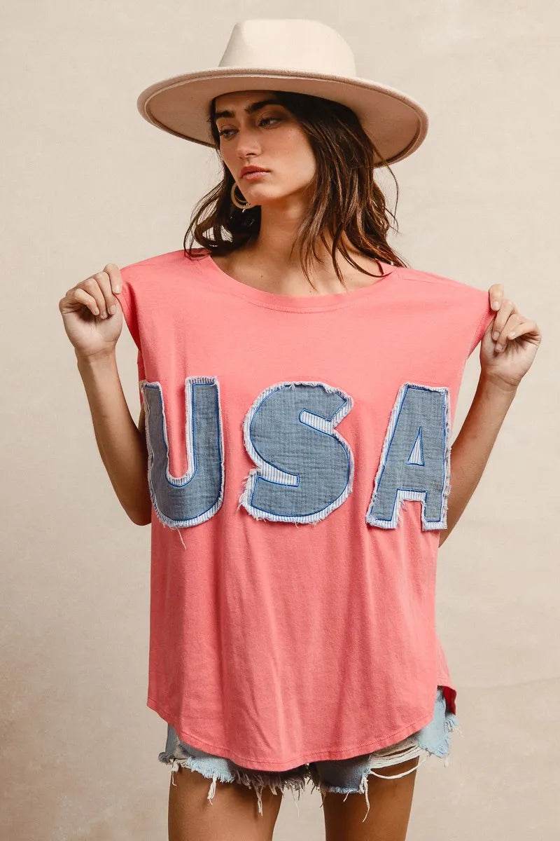 BiBi Washed Jersey With Usa Patched Raw Cut Edge Detail Trendsi 8d421dc0bf05467ca633fa446f799e90-Max-Origin