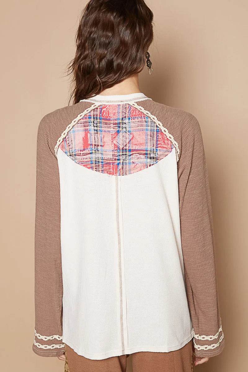 POL Plaid Number 06 Raglan Sleeve T-Shirt Trendsi 8d4e9905-5648-4a99-8930-e9a171b8cee3-Max-Origin