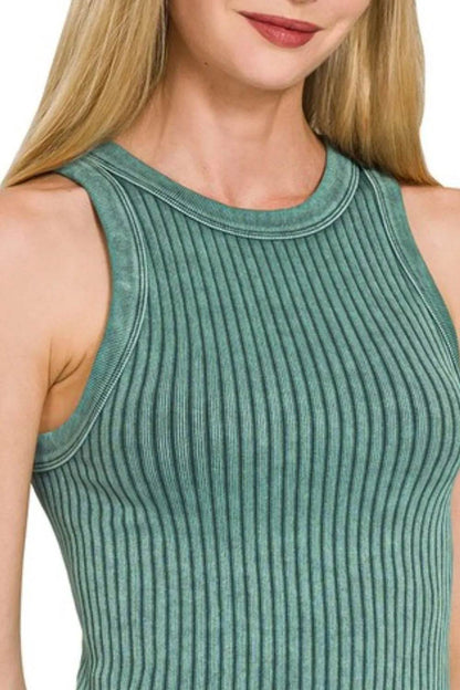 Zenana Ribbed Washed Seamless Tank Top Trendsi 8d7abd82-e3ef-4b82-8f7e-4aea817a1db4-Max-Origin