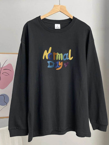 Normal Day Long Sleeve T-Shirt Black Trendsi 8db566a4-b345-4d8b-a744-3342e862b3fe-Max-Origin