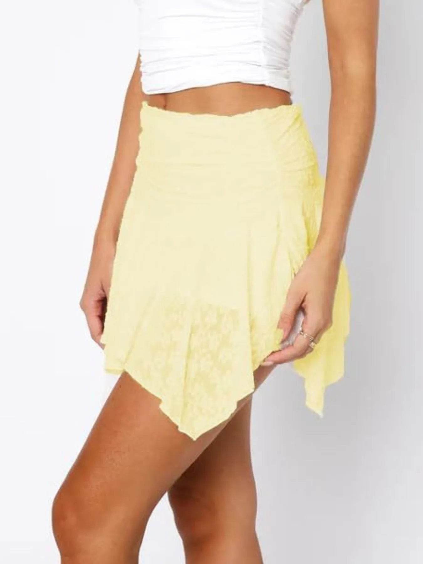 Asymmetric Hem Lace Ruffle Mini Skirt Trendsi 8dd3714d-f4a6-424b-aca7-526a34267a02-Max-Origin