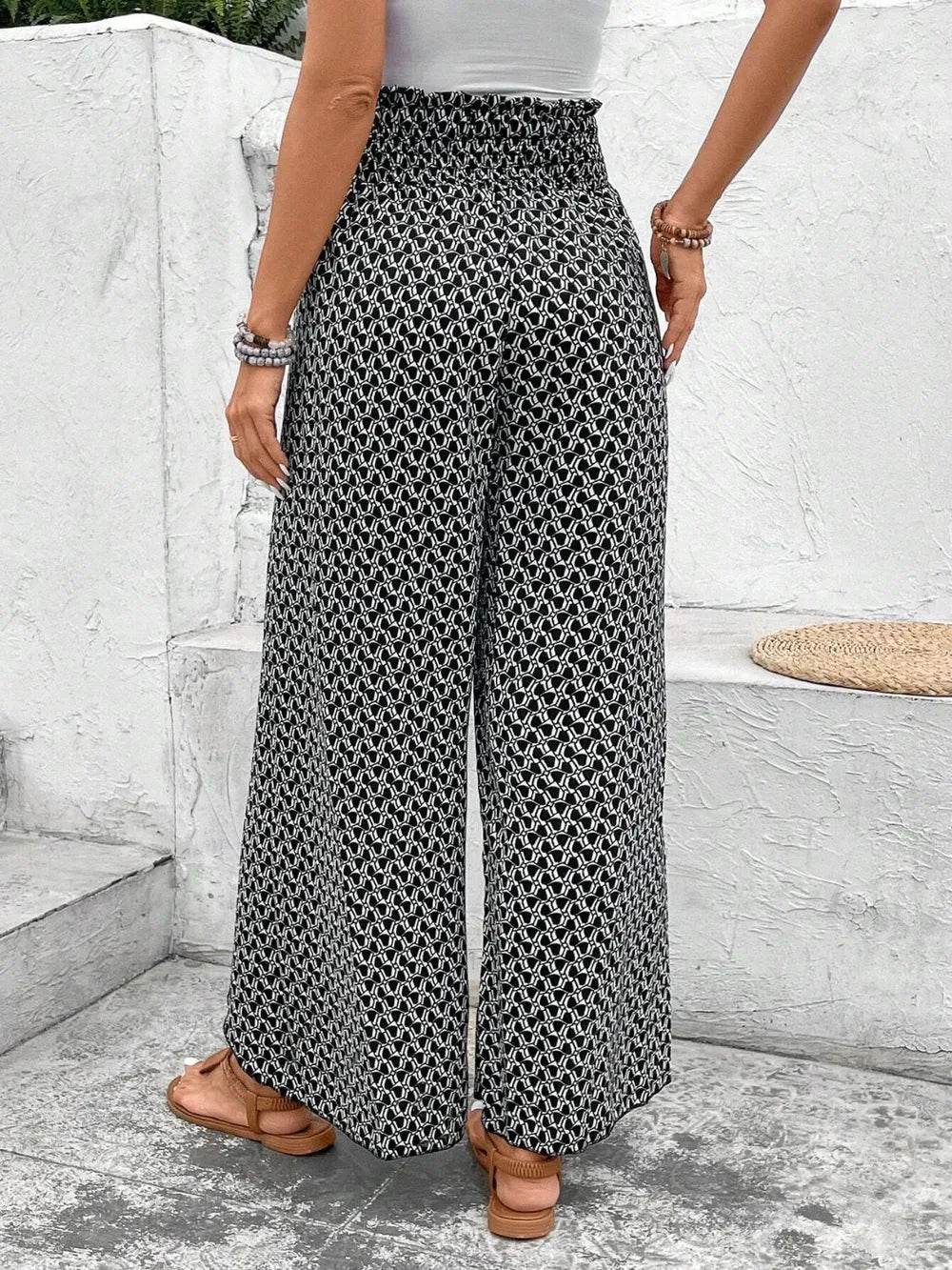 Tied Printed Wide Leg Pants Trendsi 8de00299-3c05-4413-a00e-b58070187860-Max