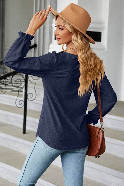 Round Neck Flounce Sleeve Blouse Trendsi 8e7ec9b5cd484977b1cbb9186166f2dc-Max