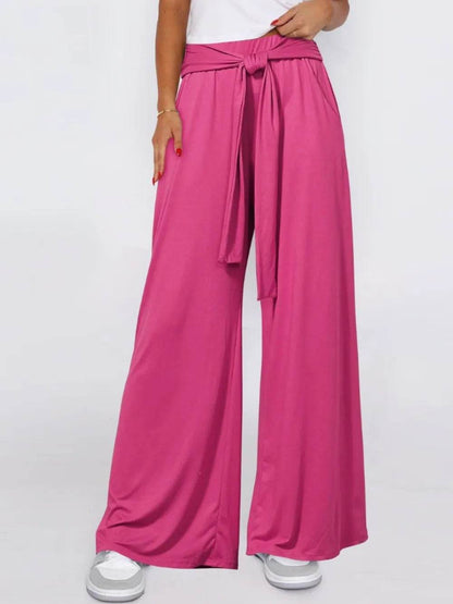Tied Wide Leg Pants with Pockets Trendsi 8ea12475-9b38-4084-a302-49c6d3a2e069-Max