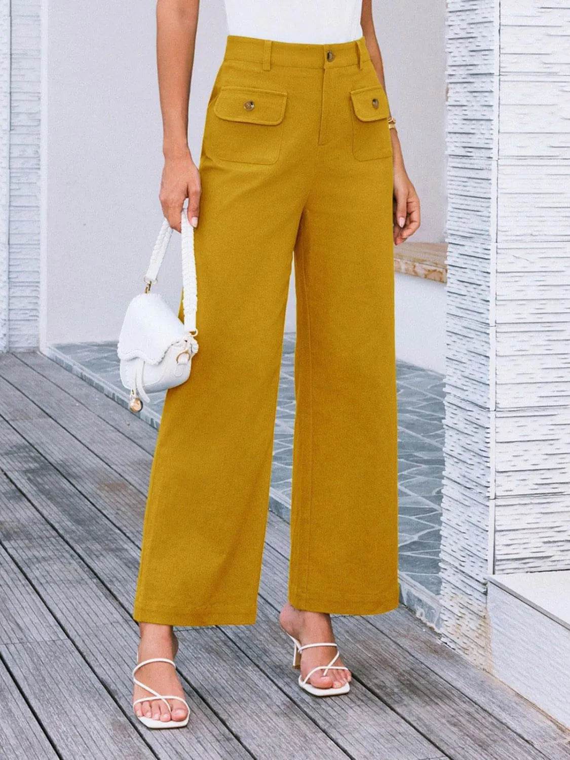 High Waist Wide Leg Pants Trendsi 8ec20882-137f-4df3-81b3-f282a2c03e2a-Max-Origin
