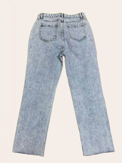 Distressed Straight Leg Jeans with Pockets Trendsi 8eedf3ae-b439-4743-9347-ebbefa1e97d2-Max