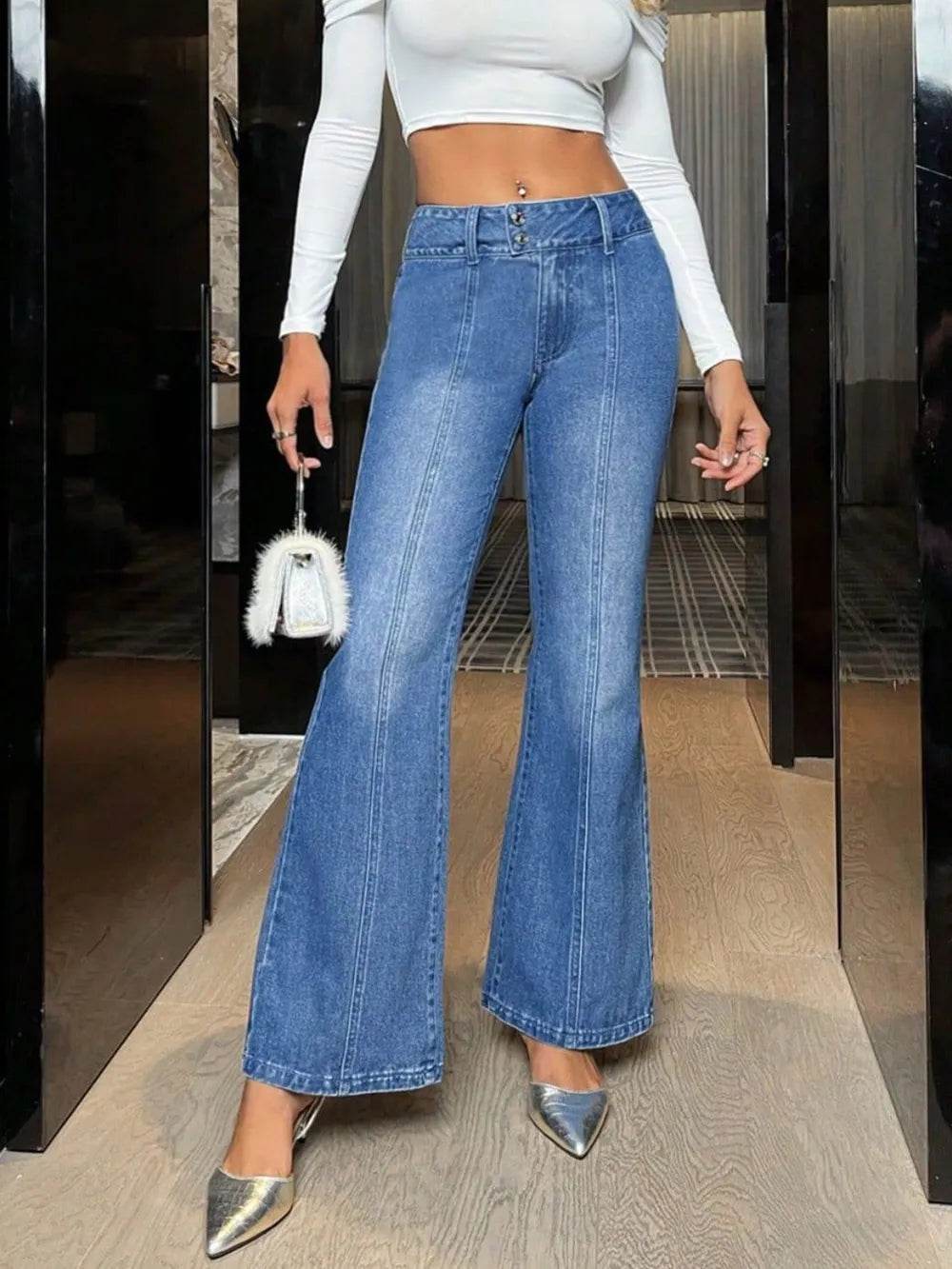 Bootcut Jeans with Pockets Medium Trendsi 8f066cbb-b025-4ee9-a183-c75ea1dcc6ea-Max