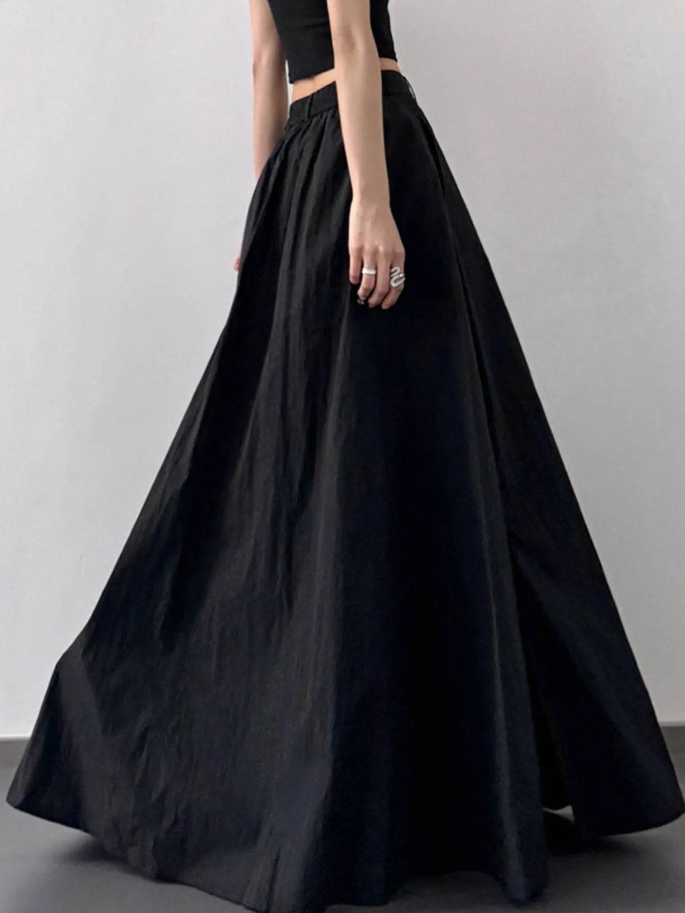 High Waist Slit Maxi Skirt Trendsi 8f09196f-710f-4270-8fc5-4c4b579df1b9-Max-Origin