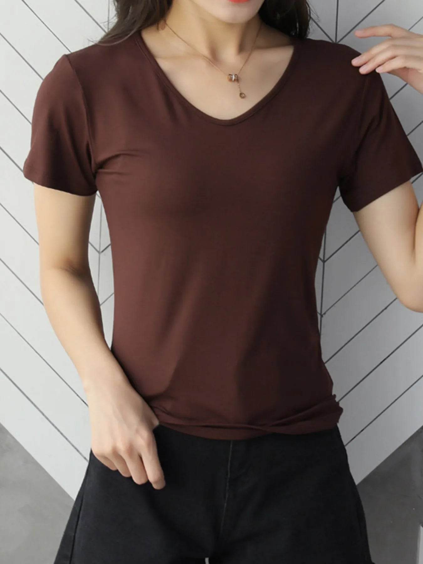 V-Neck Short Sleeve T-Shirt Trendsi 8f31bd2d-ef52-48bb-81f0-503a90cfc82b-Max-Origin