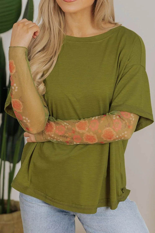 Round Neck Mesh Long Sleeve T-Shirt Trendsi 8f324f96-beae-4c31-896b-fe9532b9fd47-Max-Origin