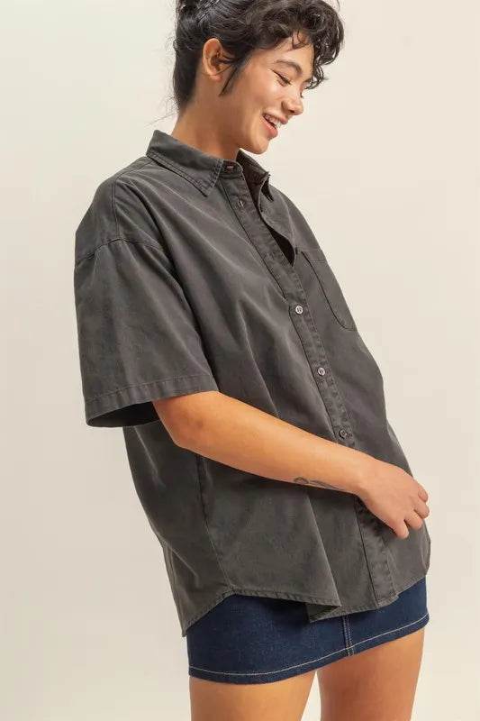 HYFVE Short Sleeve Button Down Oversized Shirt Trendsi 8f5bef2fd0e54024bf47fd79d2c56fa3-Max-Origin