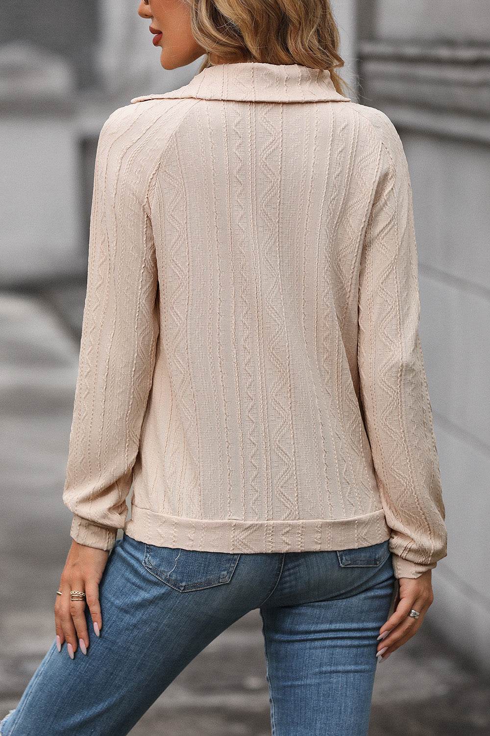 Perfee Decorative Button Long Sleeve Top Trendsi 9087370afba3403295c35382311a5da5-Max