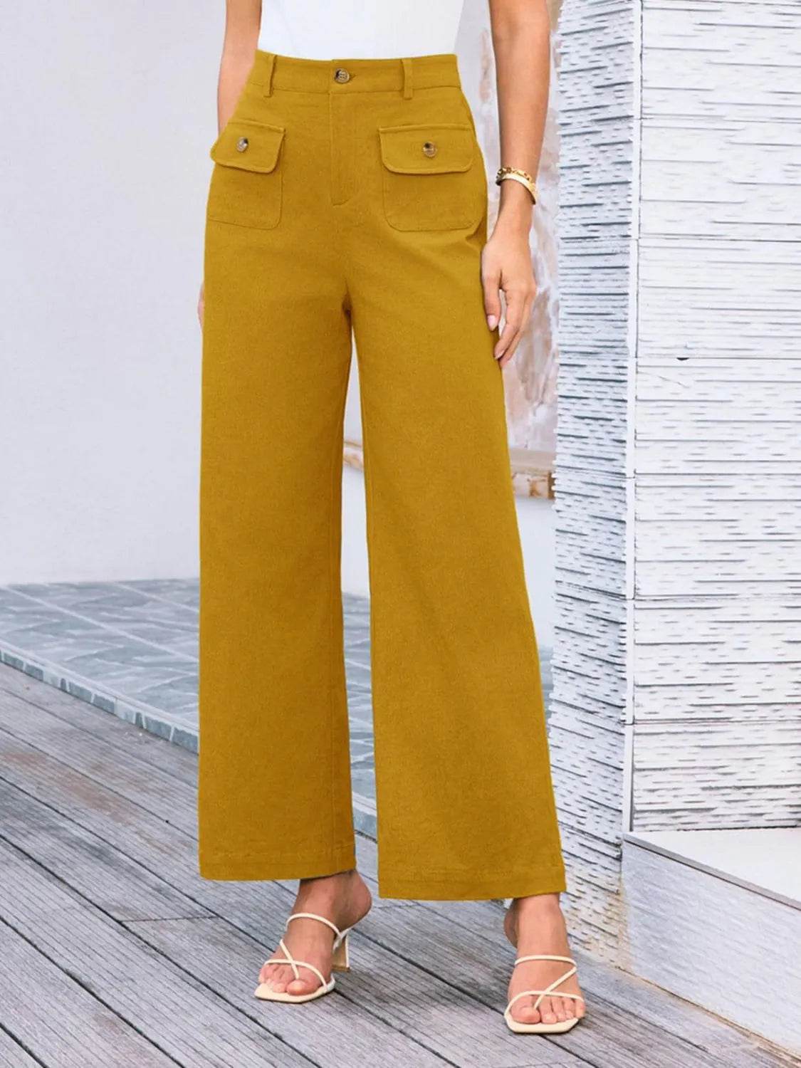 High Waist Wide Leg Pants Mustard Trendsi 91295cb7-5a6c-41c9-8e00-1bd75dfe2365-Max-Origin