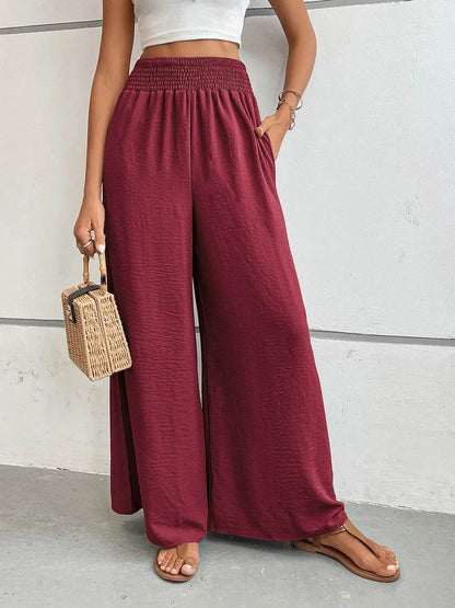 Perfee Wide Leg Pants with Pockets Burgundy Trendsi 915b4051-99bb-4e65-9179-299b6e39af32-Max