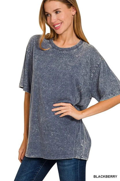 Zenana Washed Short Sleeve Top BLACKBERRY Trendsi 915c069460ef44d48ae81815c28d5d42-Max-Origin