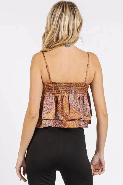 Mittoshop Paisley Patchwork Print Satin Ruffle Crop Cami Trendsi 91796dd6-5573-435a-8010-f28575c0908b-Max