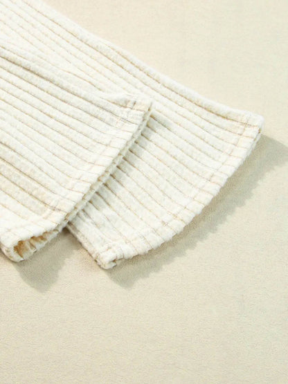 Ribbed Knit V-Neck Top and Pants Lounge Set Trendsi 917d39a1855c4188bb2a3d746acd620a-Max-Origin