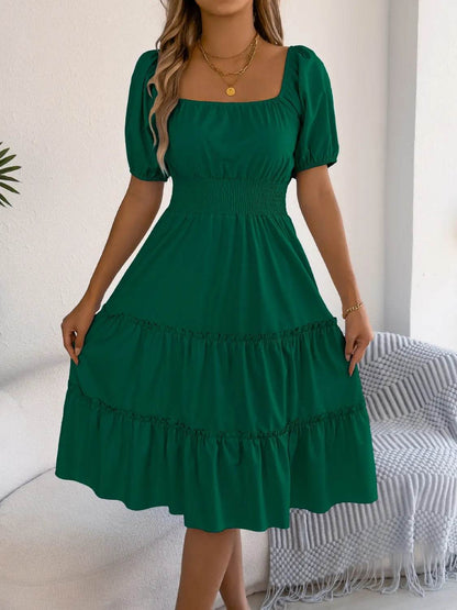 Square Neck Short Puff Sleeve Dress Trendsi 91826aa6-5b7f-4931-8cd5-a664cc7425a6-Max-Origin