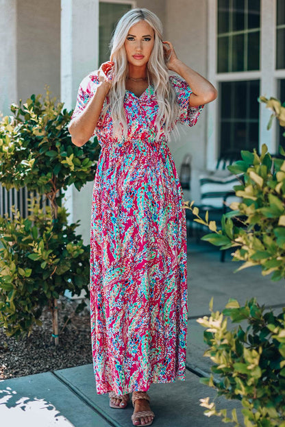 Multicolored V-Neck Maxi Dress Trendsi 91c96114e5b64a84aae528492182487d-Max_1d13d11f-596b-4a17-888b-02909c932a6d