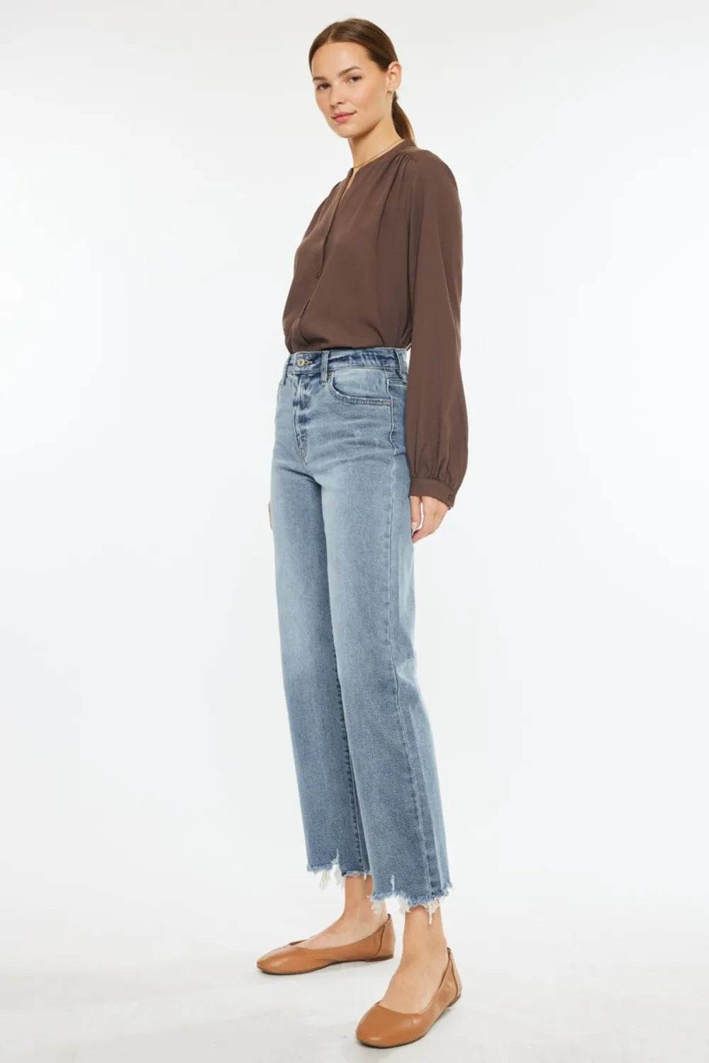 Kancan High Rise Slim Wide Leg Jeans Trendsi 91e5a67b-e2cd-4da1-aad3-4721c8acbe1c-Max