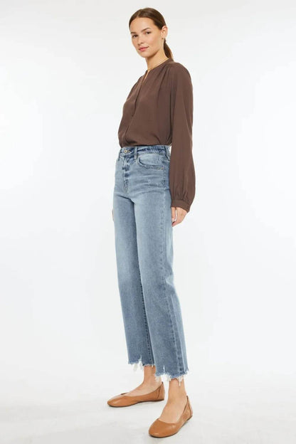 Kancan High Rise Slim Wide Leg Jeans Trendsi 91e5a67b-e2cd-4da1-aad3-4721c8acbe1c-Max
